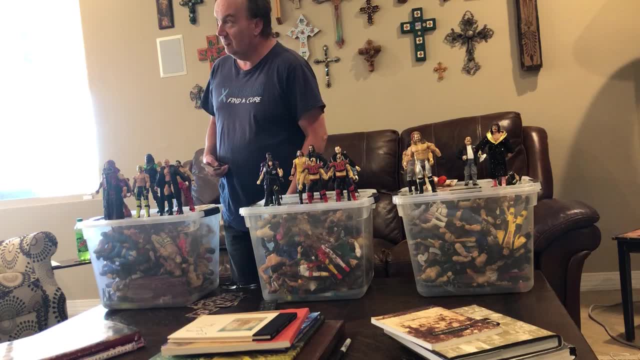 Action figure wrestling talent draft night three