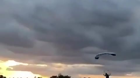 This guy's landing...