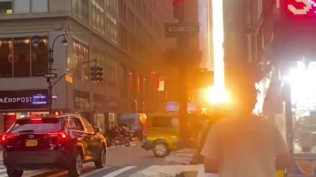 New York in the evening