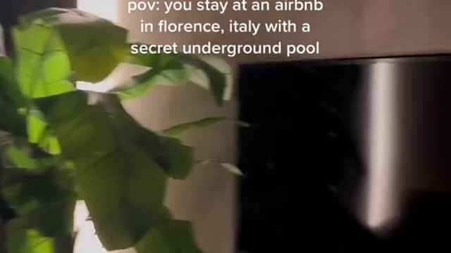 pov: you stay at an airbnb in florence, italy with a secret underground pool