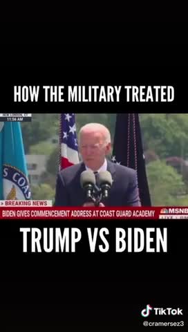 Trump applause vs Biden