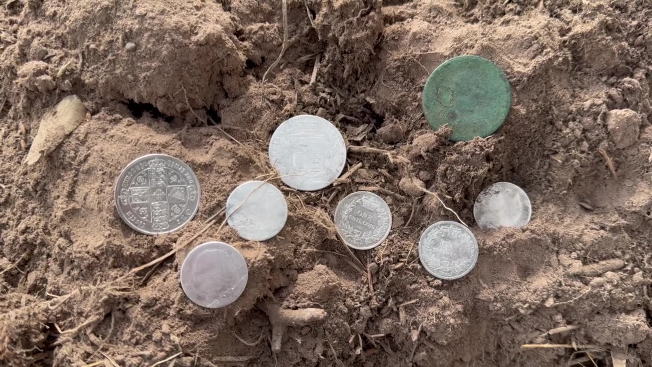 King George III, William IIII & Victorian Sterling Silver Coin Spill Metal Detecting