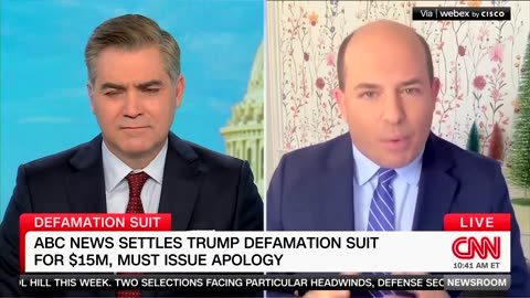 Brian Stelter Speculates Why ABC Reached $15 Million Settlement With Trump