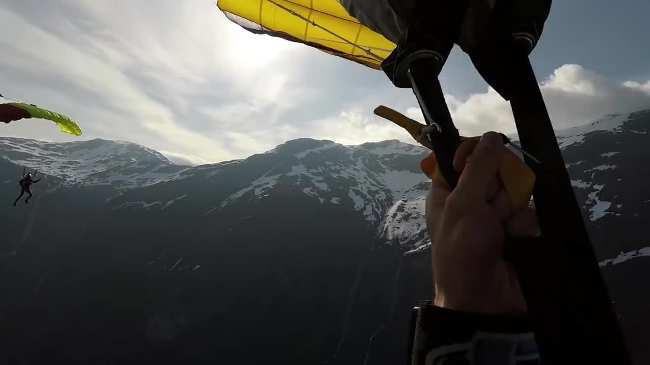 Epic Skydiving Footage Through Norwegian Fjord