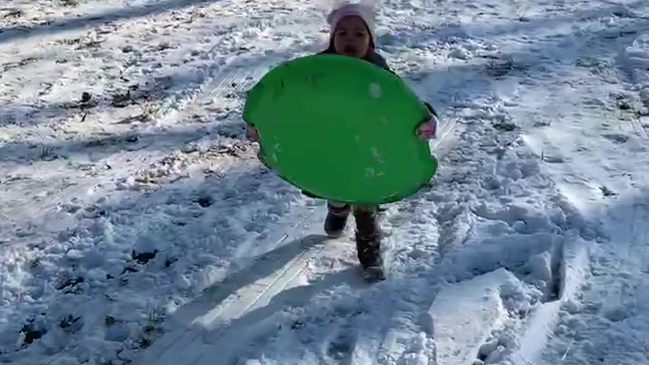 Kids sledding