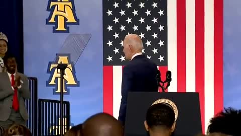 Biden just finished his speech and shook hands with nobody.