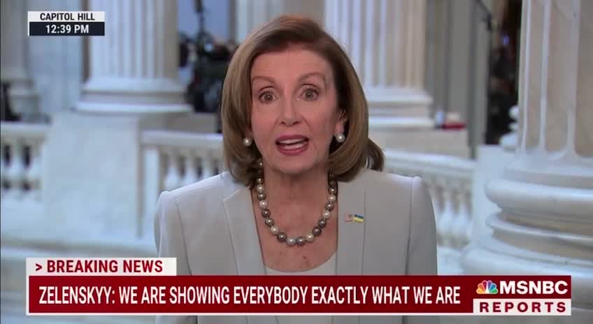 Nancy Pelosi: “Unfortunately for us, Unfortunately for the situation, we cannot go in militarily.”