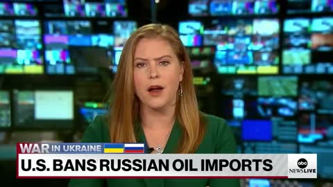 The House is preparing to vote on a bill to officially ban Russian oil imports