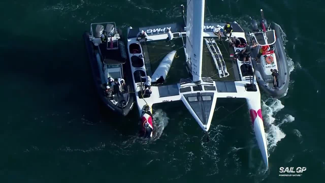 Craziest Crash Australia SailGP, Great Britain vs Japan