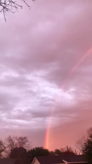 Amazing double rainbow in Texas!