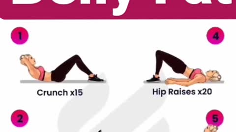 Belly Fat exercises For Home