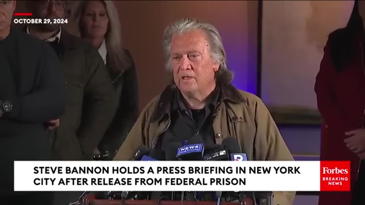 Steve Bannon Calls out Kamala Harris Upon Release From Federal Prison