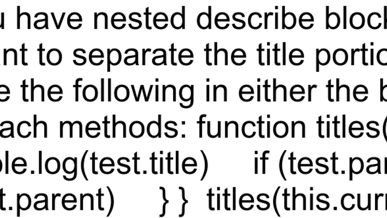 Getting the test name in the afterEach function in mocha