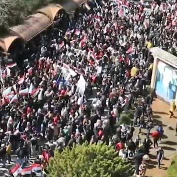 Pro Putin protest in Syria