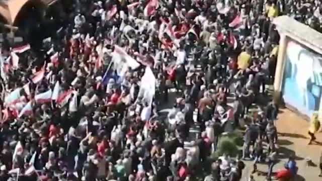 Pro Putin protest in Syria