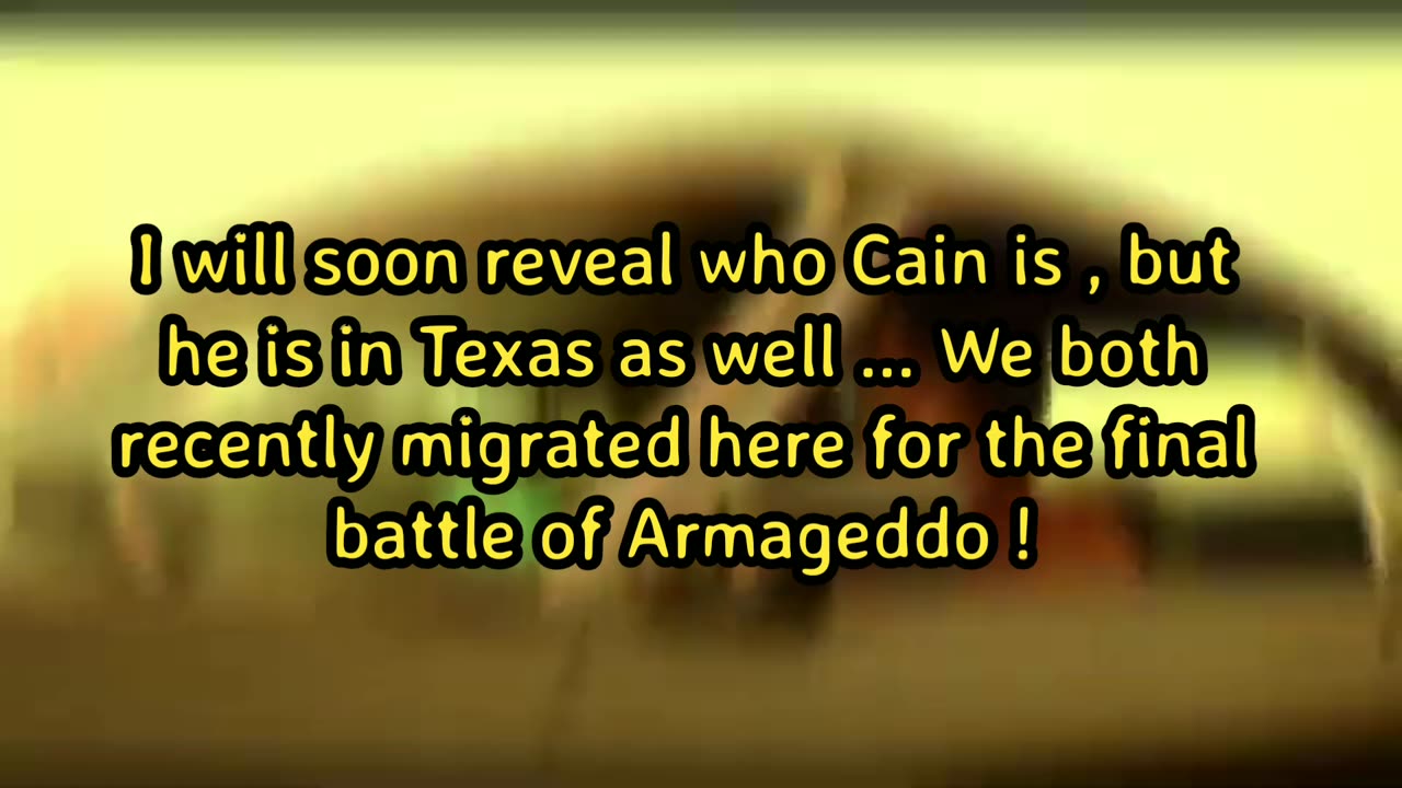 Cain is the end times Antichrist , and the Middle East is not the chosen land as you were taught !