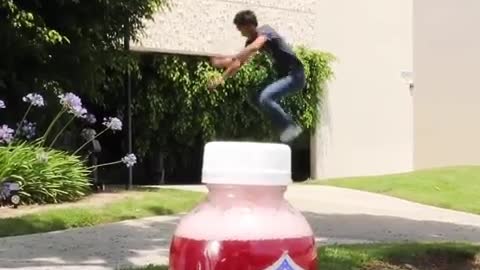 Welp, that’s the last time I attempt the bottlecapchallenge. #magic
