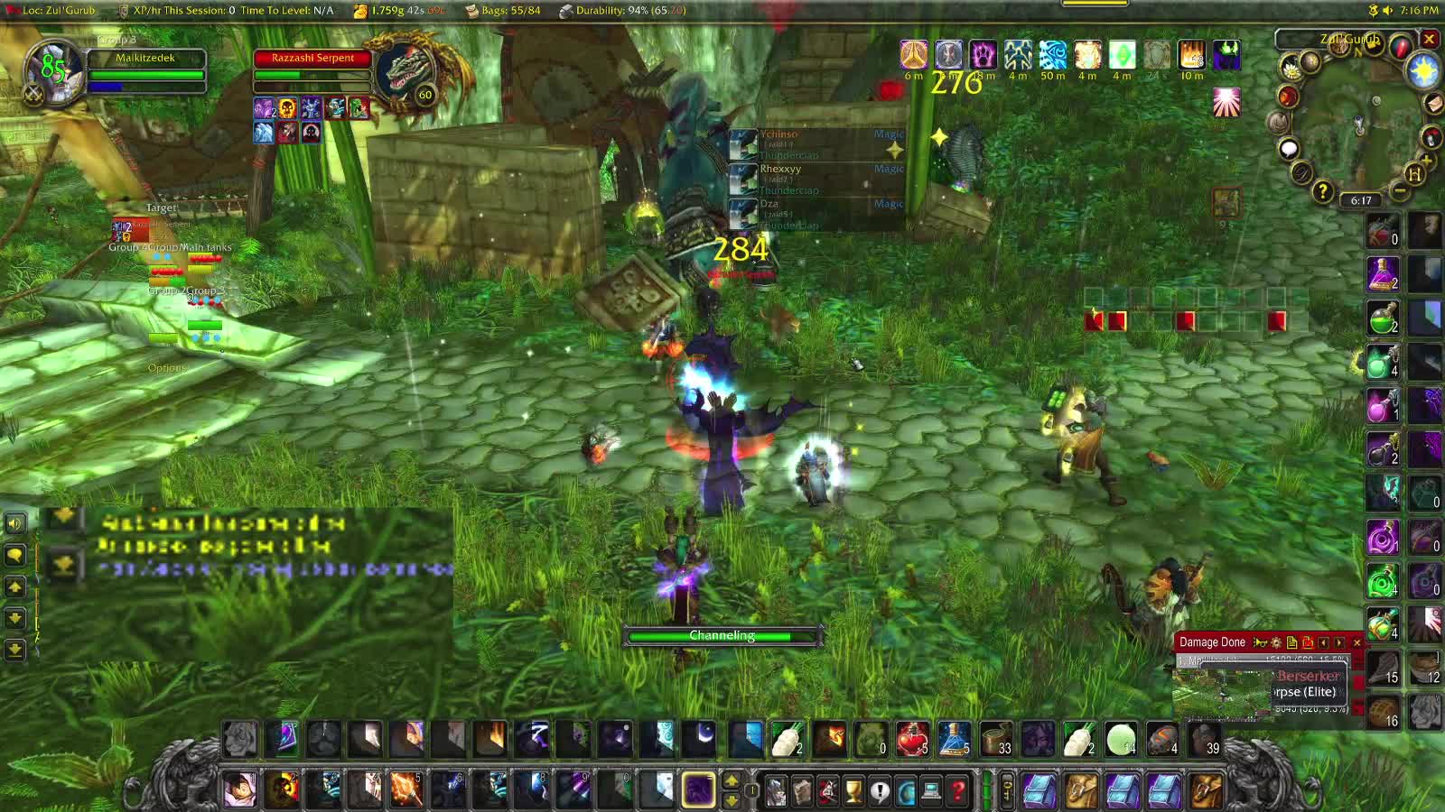 World of Warcraft Classic Shadow enters Zul Gurrub full raid