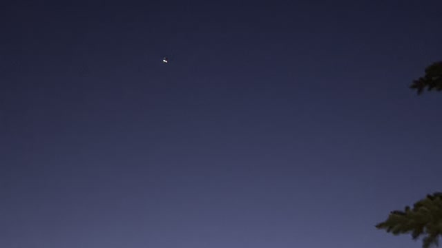 A luminous plane in the sky of Edmonton