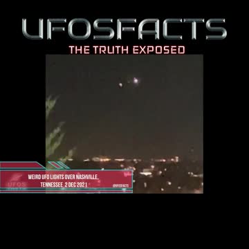Weird UFO lights over Nashville, Tennessee