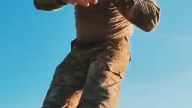 Ukrainian gay soldier dancing