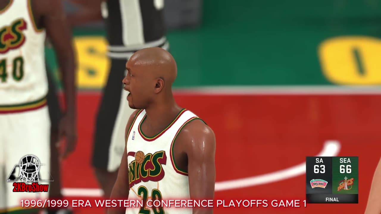 Instant Classic - NBA2k - Playoffs Game 1 SPURS v SONICS 96/99