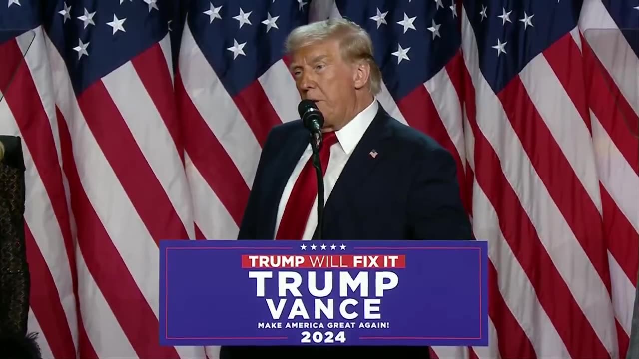 🔴 Donald Trump speaks after winning the 2024 Presidential Election