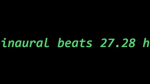binaural beats 27 28 hz