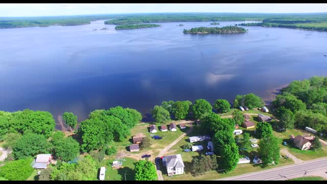 Northern Pike Fishing Black Lake NY 2016 4K Drone Video