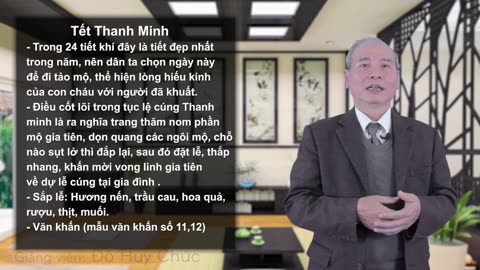 Bài 11. CÁCH THỜ CÚNG TRONG GIA ĐÌNH VÀO CÁC NGÀY KHÁC TRONG NĂM PHẦN 1