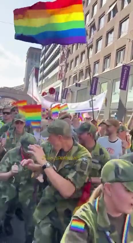 Woke Swedish army celebrates LGBT, Wagner PMC and Tsar Putin must be shaking in their respective boots! Scary stuff!