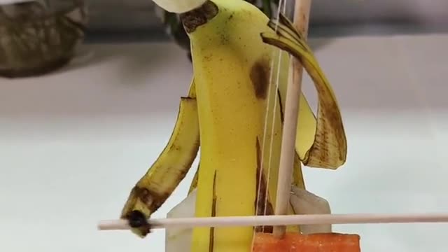 The performance of the banana man