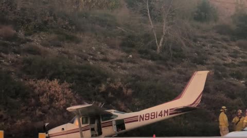 Small Plane Crash on the 210 Freeway