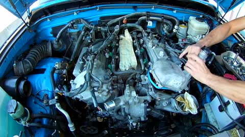 PART2/4 TOYOTA 1GR-FE 4.0L Timing chain, water pump replacement tacoma 4runner FJ cruiser code P0016