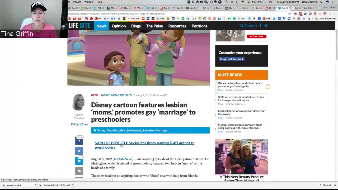 Disney's Doc McStuffins features lesbian moms in latest episode! 8-10-17