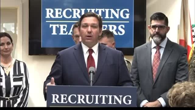 Ron Desantis teacher shortage cure.