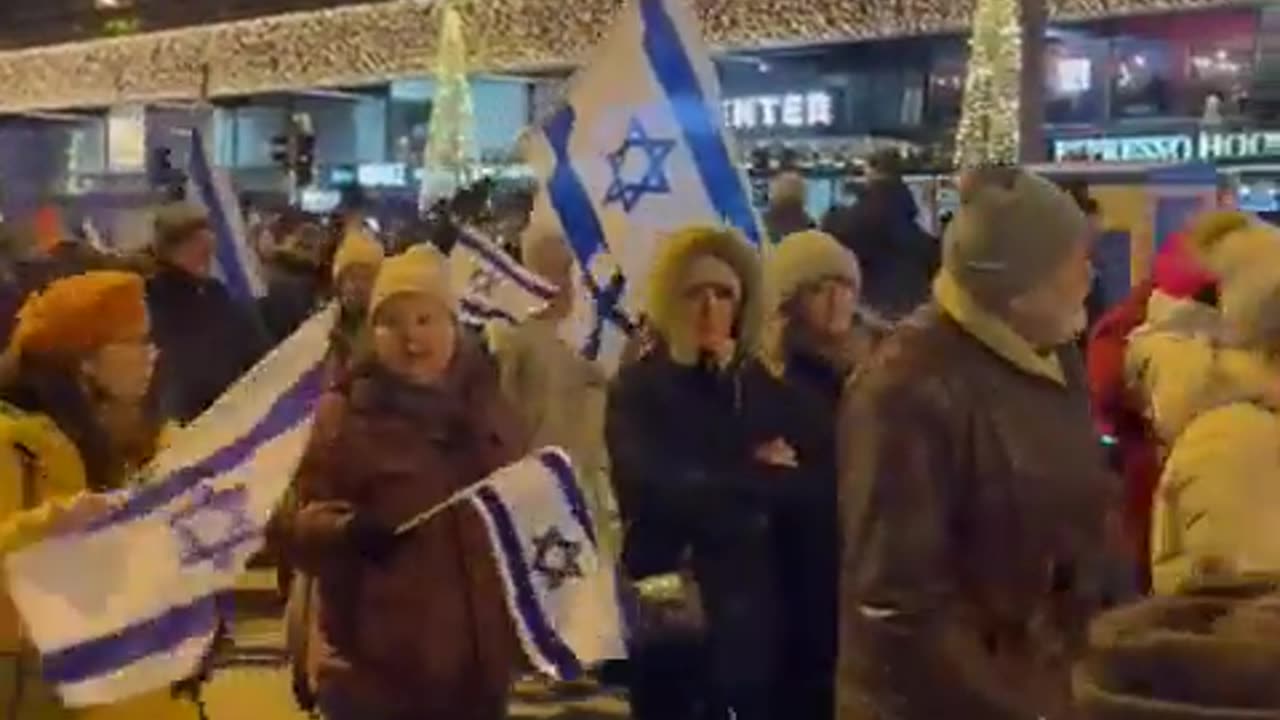 This evening in Helsinki: Protest in support of Israel
