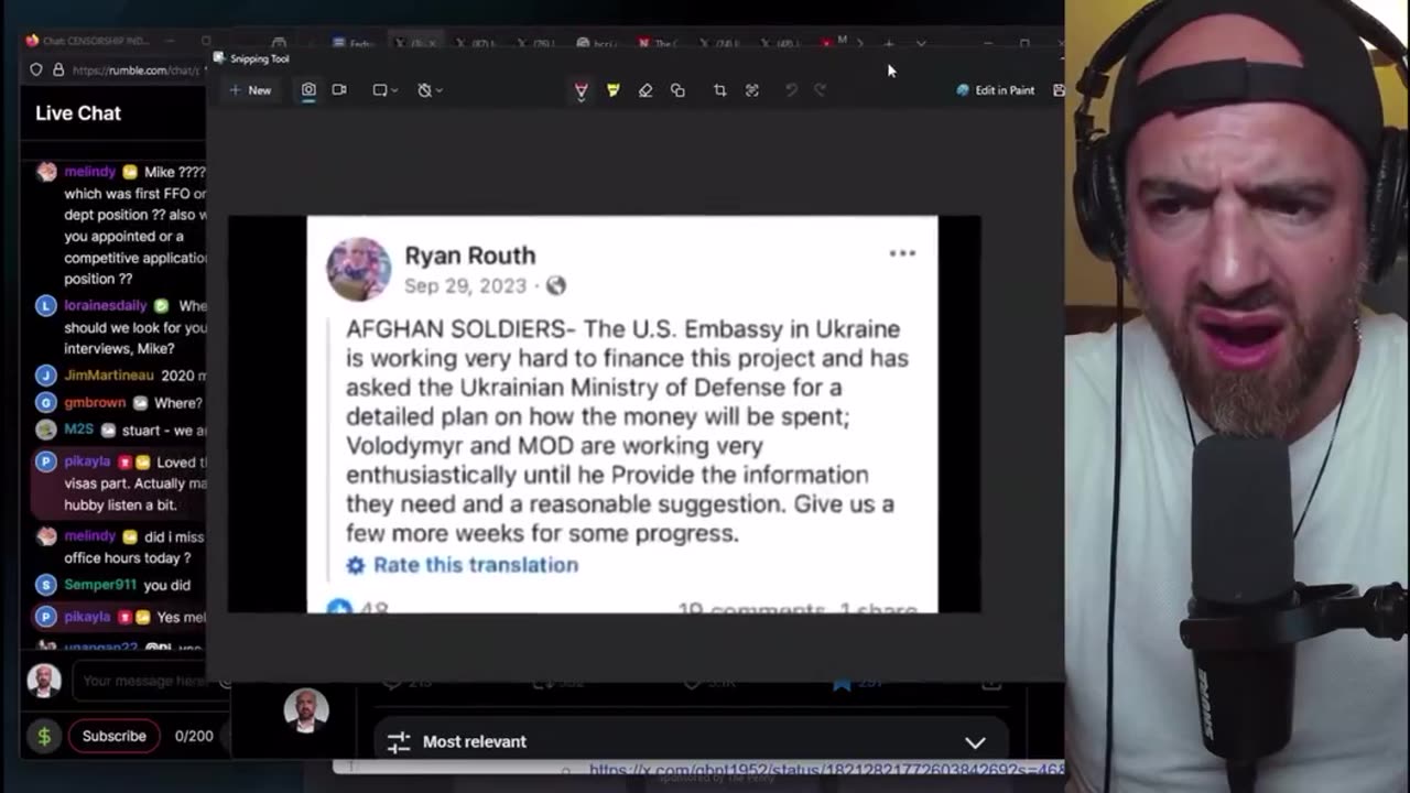 Mike Benz discovers Ryan Routh is a State Dept Asset Sep 2024