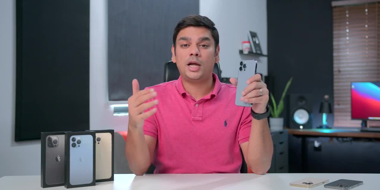 iPhone 13 pro Max unboxing in three colours