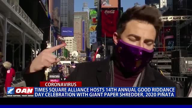 Times Square Alliance hosts 14th annual ‘Good Riddance Day’ celebration