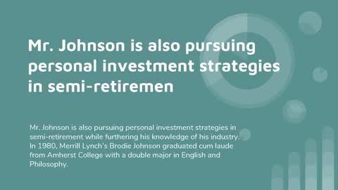 Brodie Johnson of Merrill Lynch was integral to the revival of the collateralized