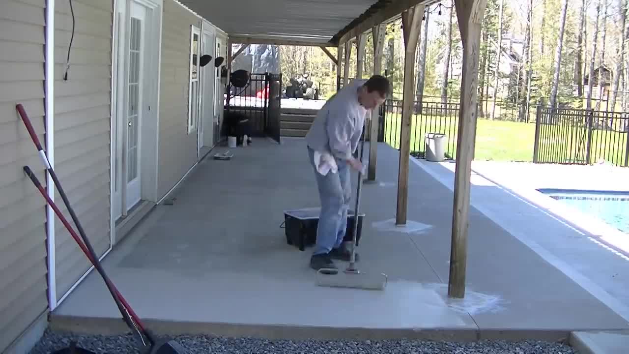 How To Paint Concrete (What I Use On Patios, Pool Decks, and Walkways)