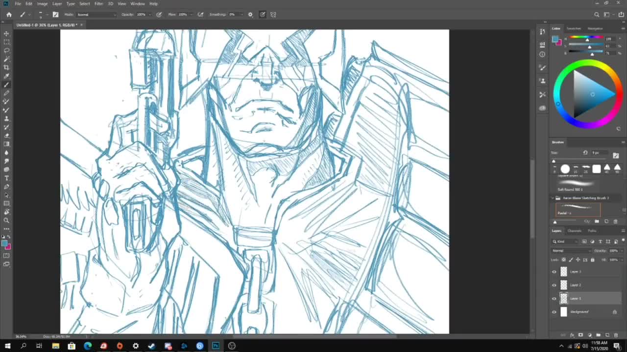 Drawing Judge Dredd video!