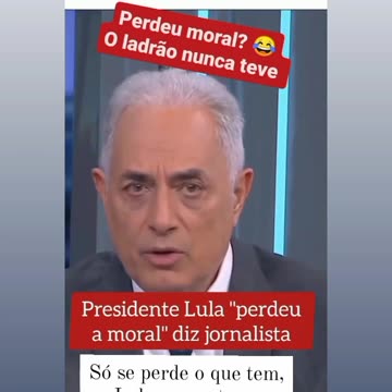 Lula perdeu a moral