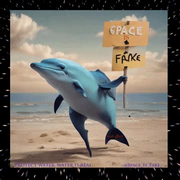 SPACE IS FAKE,protect water, water is real