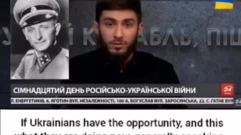 Nazi Ukrainian Journalist on Ukrainian TV Channel