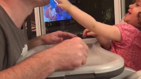 Feeding time for one of them