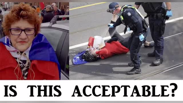 Australian Police (Melbourne) Bash and Pepper spray 70-year old woman?