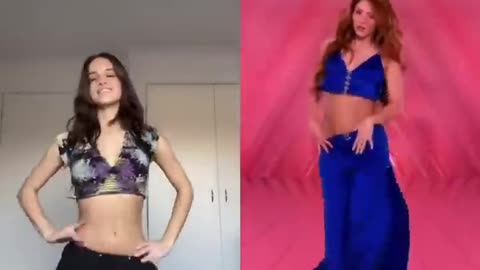 someone tell me , who is this girl ? #wheneverwherever #shakira #tiktok #girl #dance #bellydance