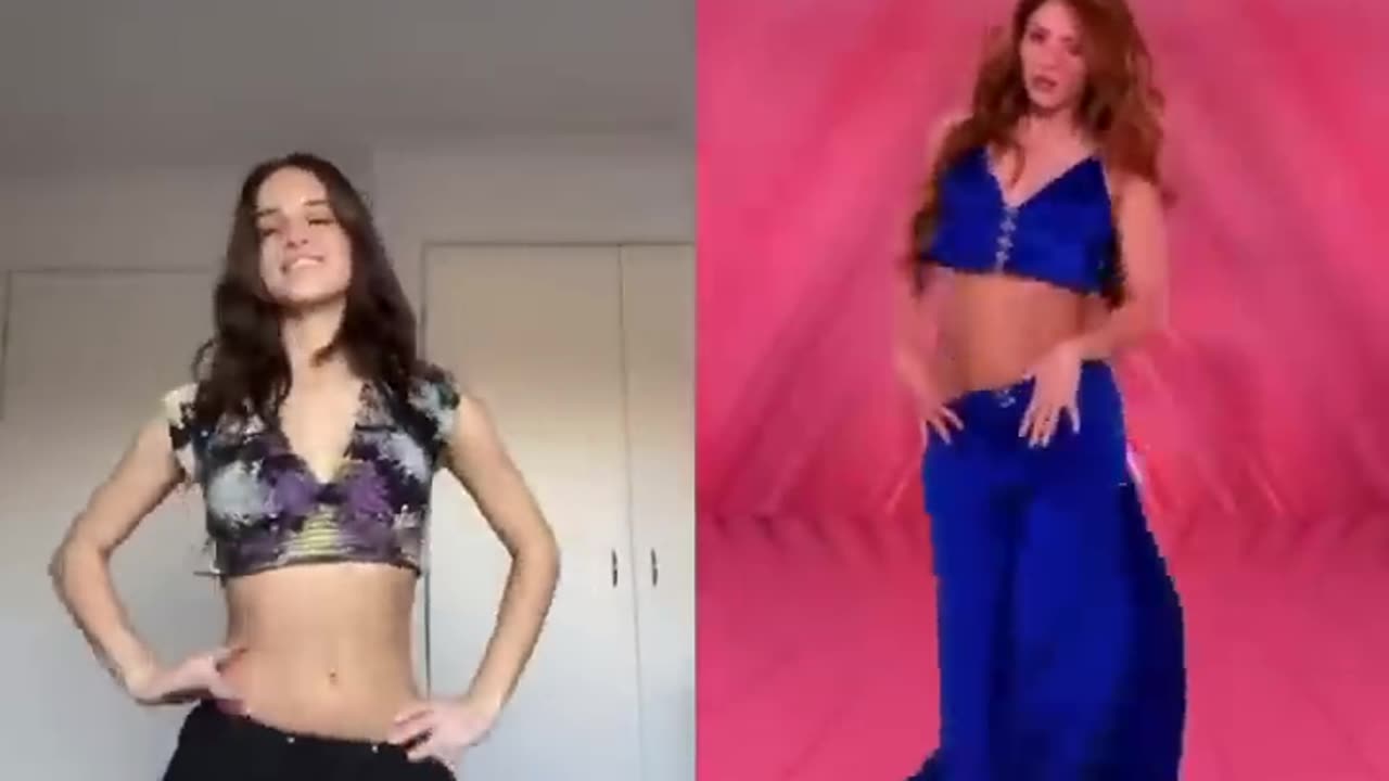 someone tell me , who is this girl ? #wheneverwherever #shakira #tiktok #girl #dance #bellydance